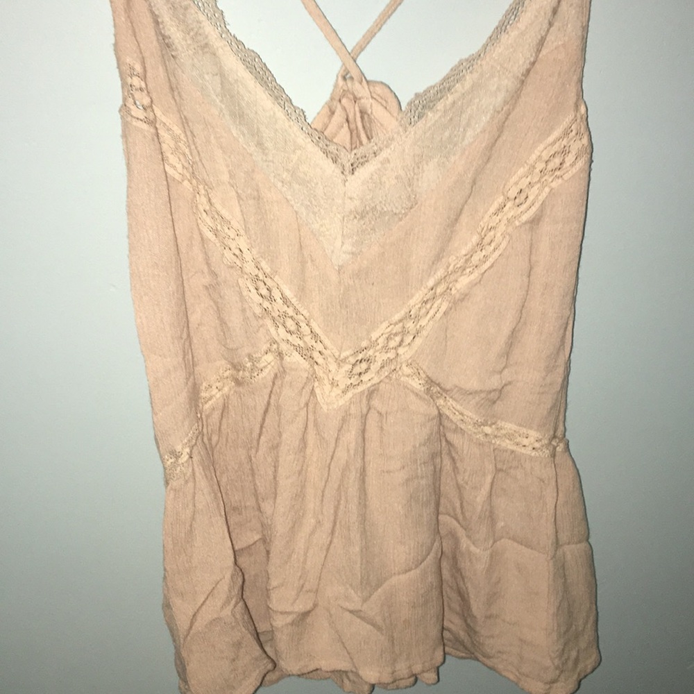 Pale pink American Eagle cute flowy top